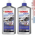 2x Sonax XTREME Polish+Wax 2 Hybrid NPT 500 ml Politur, Wachs Versiegelung