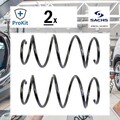 2x ORIGINAL® Sachs 998 870 Fahrwerksfeder Vorne passend für Fiat 500