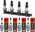 ESEN SKV Zündspule + 4x CHAMPION Zündkerze für Opel Corsa D S07 1.4 Chevrolet