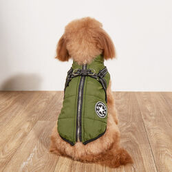 Hundemantel Hundejacke Winddicht Winterweste Warme Jacken mit Hundegeschirr