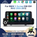 10,25" Android 14 Octa Core 4+64GB Autoradio GPS NAVI iDrive für BMW E90 E91 E92