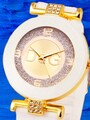 Damen Armbanduhr💍Damen Quarz Uhr Weiß Gold Strass Damen Schmuck Quarzuhr Neu 