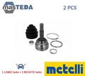 15-1194 GELENK ANTRIEBSWELLE WHEEL SIDE METELLI 2PCS FÜR NISSAN MICRA II