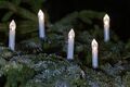 Weihnachtsbaum-Lichterkette 10 m 30 LED-Kerzen warmweiß innen und außen geeignet