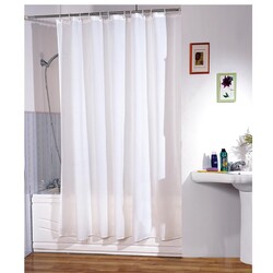 MSV Duschvorhang Textil Anti Schimmel Textil Badewannenvorhang Wannenvorhangverschiedene Größen: 120x200 / 180x200 / 240x200 cm