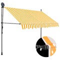 LED Klemmmarkise Markise Einziehbar Handbetrieben Sonnenmarkise Breite 1-4M