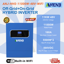 11000W 48V Dual MPPT 160A Solar Wechselrichter Hybrid On-Grid Off-Grid 500V BMS