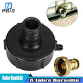 Für 1000L Container-Tank Fass S60X6 IBC Adapter 3/4Mit Auslaufhahn Regenwasser