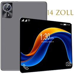 2025 Neu 14 Zoll Tablet Android15 24/16GB RAM+256GB 8000mAh 2.4K HD LTE 2SIM GPS