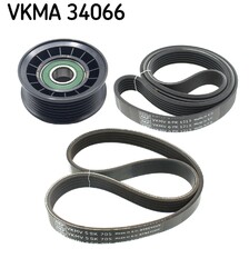 SKF Keilrippenriemensatz VKMA 34066 für FORD MAX DM2 FOCUS 2 Turnier Flexifuel