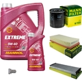 MANN Inspektionspaket 6 L MANNOL Extreme 5W-40 für Peugeot 607 2.0 HDi 9D 9U