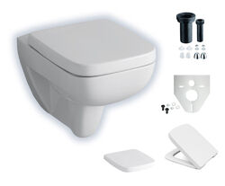 KERAMIKSET GEBERIT RENOVA NR.1 PLAN SPÜLRANDLOS WAND-WC + KERATECT-BS 202170600