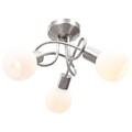 Deckenlampe Lampe Leuchte Deckenleuchte Mit Keramik-Lampenschirmen Für 3 E14 Glü