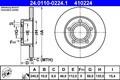 2x Bremsscheibe ATE 24.0110-0224.1 für AUDI VW B5 A4 PASSAT 3B2 3B3 8D2 3B6 8D5