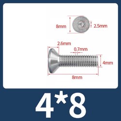 Senkkopf Innensechskant Schrauben Edelstahl V2A M2 M3 M4 M5 M6 M8 M10 M12 M16