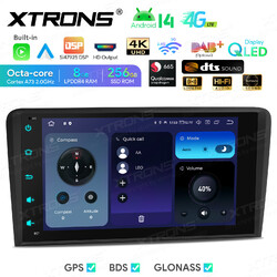 XTRONS Android 14 Autoradio 4G DTS DSP 8+256G GPS Navi Für Audi A3 8P 8P1 S3 RS3