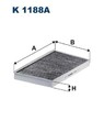 FILTRON Filter, Innenraumluft K 1188A für MERCEDES-BENZ