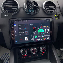 Für Audi TT MK2 8J 2006-14 DAB+ Android 13 Autoradio 4+64G Carplay GPS WIFI KAM