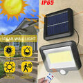 LED Solarleuchte Solarlampe IP65 Bewegungsmelder Außen Fluter Sensor Strahler