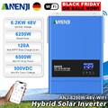 6200W Hybrid Solar Wechselrichter On Off Grid 120A MPPT 220V 48V 500V WIFI 6.2KW