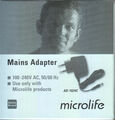microlife Netzgerät für aponorm-Blutdruck-Messgeräte - neu & OVP v. med. Fachhdl