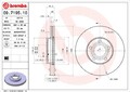 2 x BREMBO 09.7195.10 Bremsscheibe für ,VW