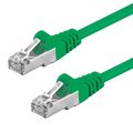 CAT.5e F/UTP Kabel 20m geschirmt grün Patchkabel LAN DSL Netzwerkkabel