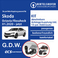 Für SKODA Octavia Fliessheck IV Typ NX3 01.2020-jetzt AHK abn. +13pol sp. E-Satz