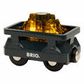 Brio Goldwaggon mit Licht 2-tlg. Goldmine Holzspielzeug Spielzeug Eisenbahn