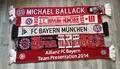 5x FC Bayern München / Sammelauflösung / Webschal / Seidenschal NEU #62