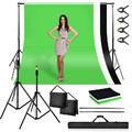 3x2M Hintergrundsystem Fotoständer Komplettset Fotostudio Hintergrund