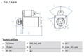 Anlasser Starter BOSCH 0 986 021 041 +130.66€ Pfand für DUCATO BOXER M8 FIAT Bus