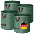 4x 272/300 Liter Gartensack Set Laubsack Rasensack Gartenabfallsack Gartentasche