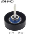 SKF VKM 64003 Umlenk-/Führungsrolle, Keilrippenriemen links unten für MAZDA