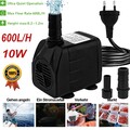 Mini Wasserpumpe Aquarium Klein Tauchpumpe 600L/H 10W Ultra Leises Aquariumpump