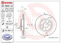 2x Bremsscheibe vorne Brembo 09.5802.21 für DACIA LADA  passend für NISSAN