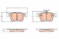 Bremsbelagsatz  Scheibenbremse hinten TRW GDB2179 für AUDI SEAT SKODA VW