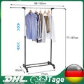 Kleiderständer auf Rollen Kleiderstange verstellbar Garderobenständer aus Metall