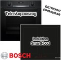 Herdset Bosch Schwarz 60cm 3D-Heißluft ecoClean Flexzonen HomeConnect PowerBoost