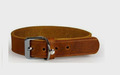 Das Lederband Hundehalsband Weinheim Maroon Lederband  42-48cm x30mm Braun Neu