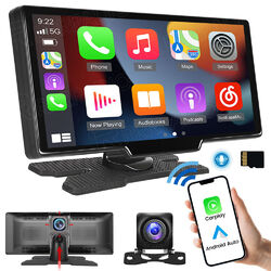 9.3" Touchscreen Portable Autoradio Wireless Apple CarPlay Android Auto + Kamera