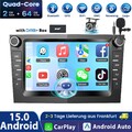 Android15 Autoradio GPS NAVI RDS MIC WiFi Für Opel Corsa D AI DAB+ Apple CarPlay