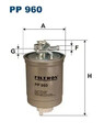 Kraftstofffilter Leitungsfilter PP 960 FILTRON für SEAT VW