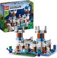 LEGO 21186 Minecraft Der Eispalast Set, Spielzeug-Schloss mit Skelett und Zombie