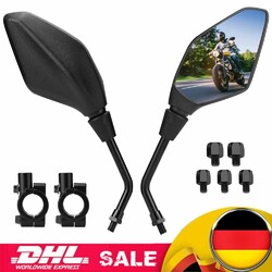 2x Spiegel Set Paar Spiegelset für Roller Motorrad Quad Universal M8 M10 Gewinde