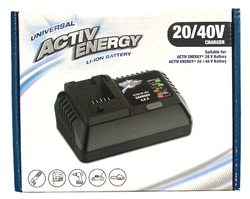 Activ Energy Universal Akku-Ladegerät FERREX Akku-Werkzeuge Gartengerät 20/40V