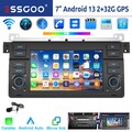7" Carplay Android 13 Auto 2+32G Autoradio GPS RDS WIFI Für BMW 3er E46 Touring