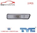 BLINKER BLINKLICHT BLINKLEUCHTE LATERAL INSTALLATION TYC 18-0460-15-9 2PCS P NEU