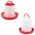 Set Futterautomat Futterspender 9KG + Kükentränke Hühnertränke 6L Kunststoff