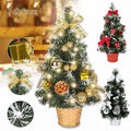 Mini Weihnachtsbaum Kunstbaum Tischplatte mit LED-Lichtern Künstlich Tannenbaum